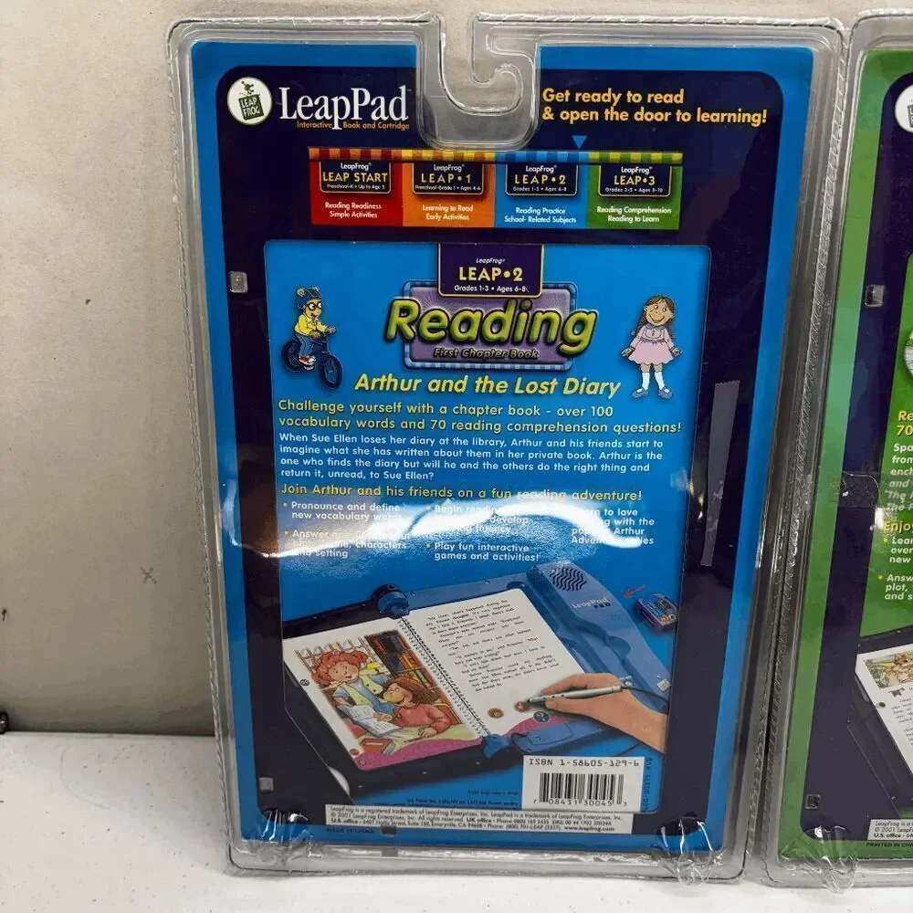 LeapPad Reading Arthur and the Lost‎ Diary & Favorite Fairy Tales New Sealed!
